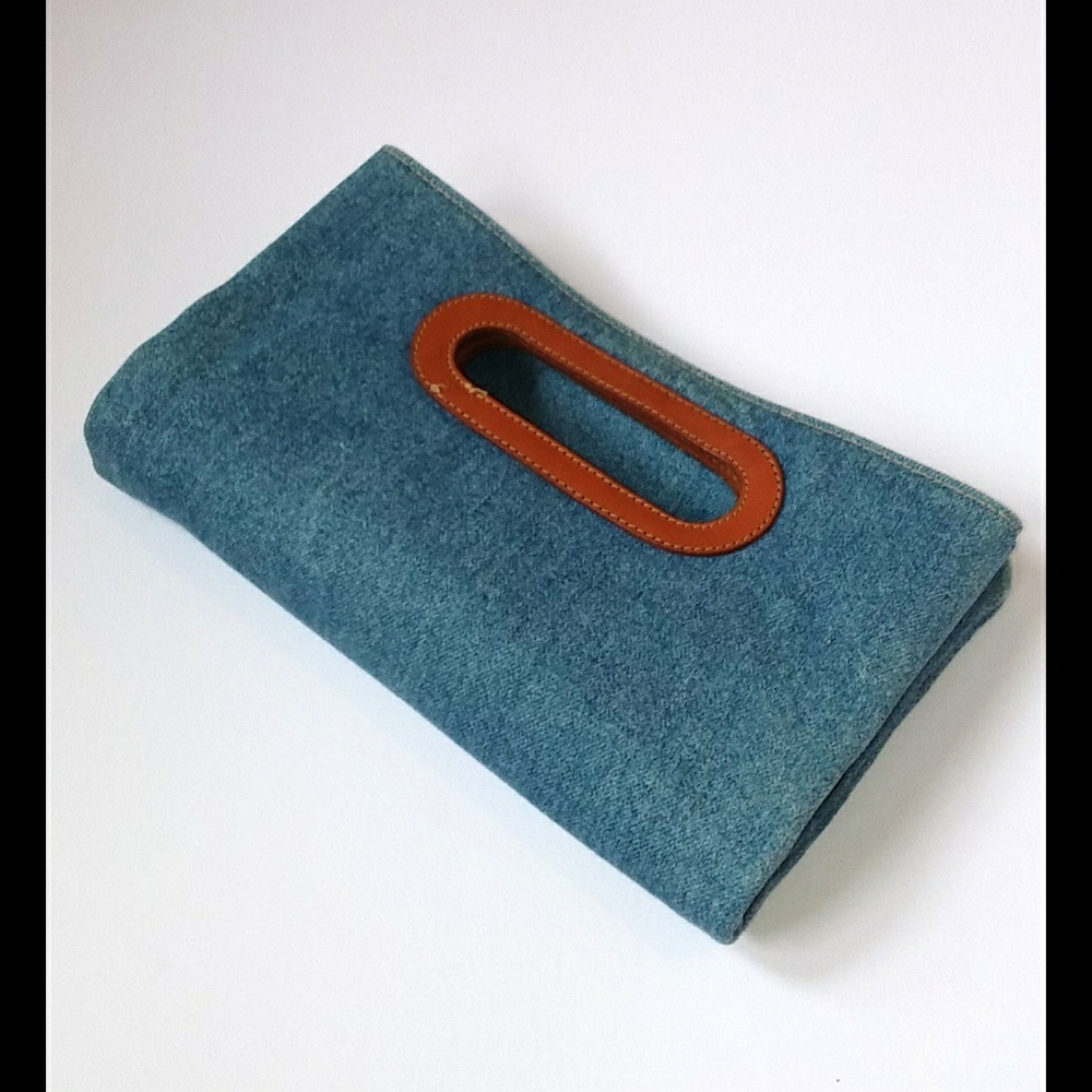 NEW - Denim Envelope Clutch